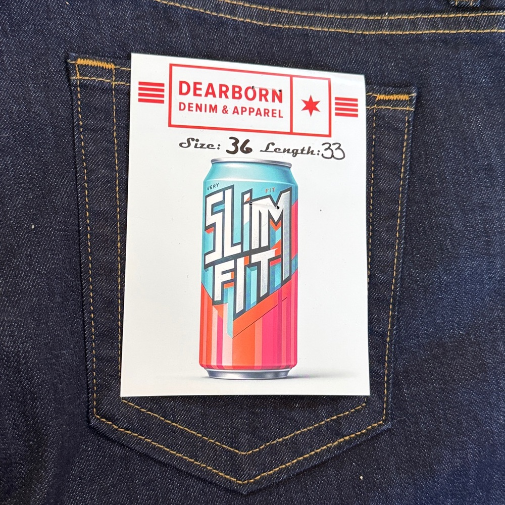 Dearborn Denim - Slim Fit - Dark Wash - 36x33 - Picture 3 of 4